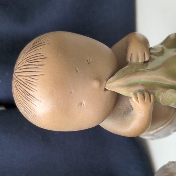 Handcrafted porcelain desk letter & coin holder set - Picture 12 of 13